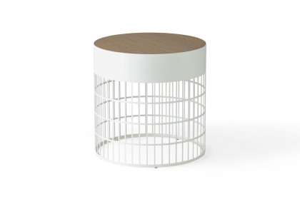 Mesh von Pode - Beistelltisch in Eiche hazel und Lack white