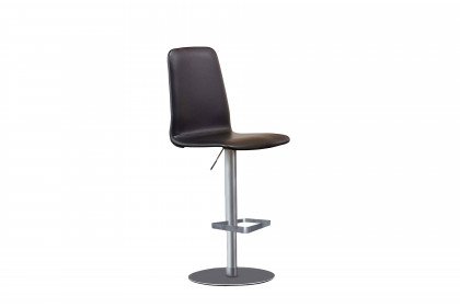 #50 Bar Stool von Skovby - Barhocker in Leder schwarz