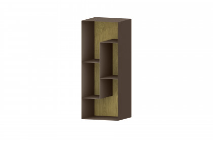 Vinci von LEONARDO Living - Hängeregal aus Metall mit Furnierrückwand