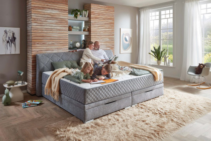Kufstein-BX2740 von Sun Garden - Familien-Boxbett silber