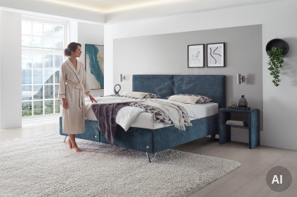 Adesso von RUF Betten - Boxspringbett KTC dunkelblau