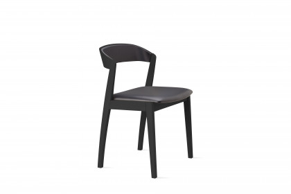 #826 Dining Chair von Skovby - Stuhl Eiche massiv, schwarz gebeizt