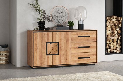 WZ-0625 von GK Möbelvertrieb - Sideboard I aus Wildeiche mit Hirnholz