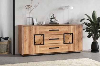 WZ-0625 von GK Möbelvertrieb - Sideboard II aus Wildeiche mit Hirnholz