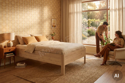 MULTIFLEX von Schlüter Möbelfabrik - Bett Classic 2 Eiche San Remo