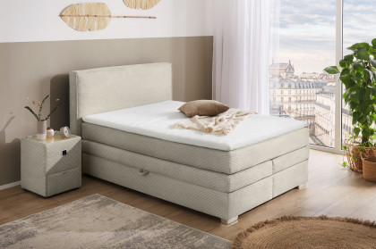 Arabella-Dream von Jockenhöfer - Boxspringbett 140 light-greige