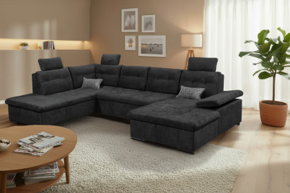 Ronda von ED-Lifestyle - Wohnlandschaft links black