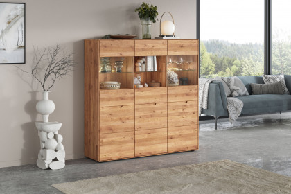 WZ-0663 von GK Möbelvertrieb - Highboard III aus Wildeiche