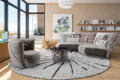 Matilda von Bretz - Designersofa links frappé-moon dust-greige