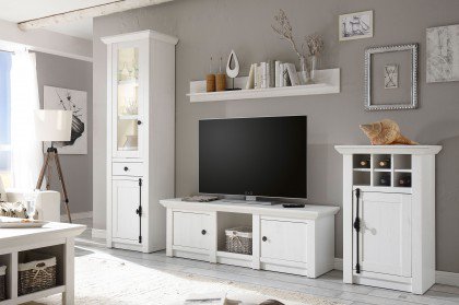 Westerland von Kollektion Letz - Wohnwand 6P PX 24 Pinie weiß