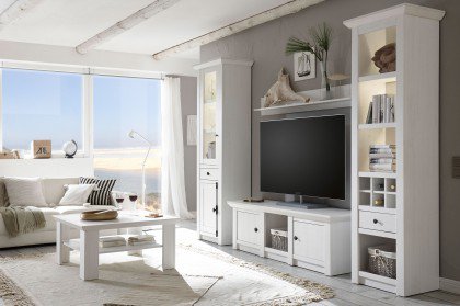 Westerland von Kollektion Letz - Wohnwand 6P PX 25 Pinie weiß