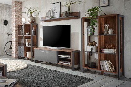 Detroit von Kollektion Letz - Wohnwand 9OOMD1 Stirling Oak
