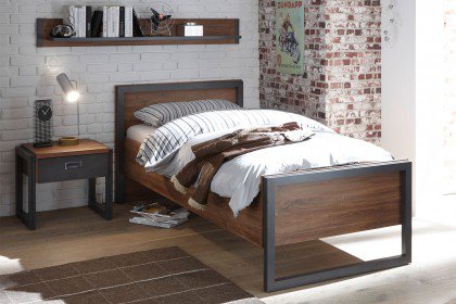 Detroit von Kollektion Letz - Einzelbett in Stirling Oak