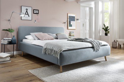 Mattis-Dream von Meise Möbel - Polsterbett 180 eisblau