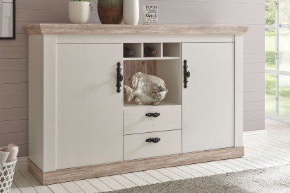 Florenz von Kollektion Letz - Sideboard 9PPLFZ51 weiß/ Oslo Pinie