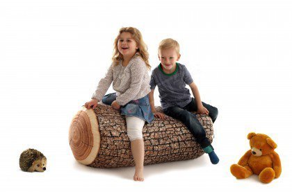 DotCom Wood aus der Kollektion Letz - Sitzsack ca. 100 cm Baumstamm