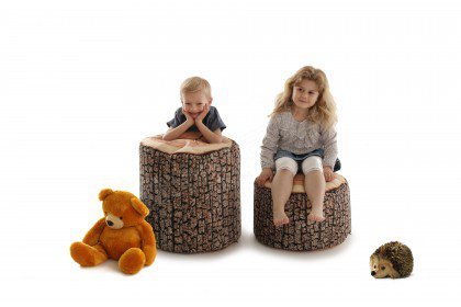 DotCom Wood aus der Kollektion Letz - Sitzsack ca. 30 cm Baumstamm
