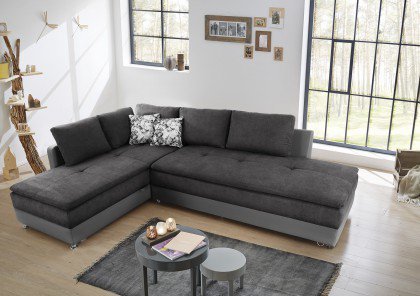 Susanne aus der Kollektion Letz - Sofa Variante links anthrazit