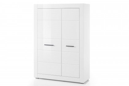 Bianco von Kollektion Letz - Highboard 7WiXBi42 in Weiß Hochglanz