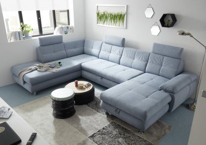 Alba von ED-Lifestyle - Wohnlandschaft links aqua