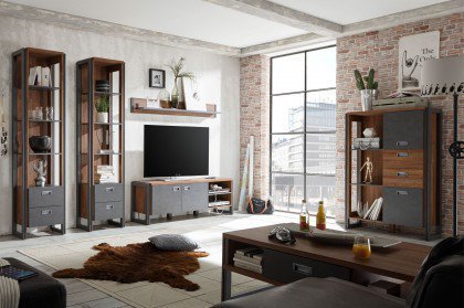 Detroit von Kollektion Letz - Lowboard 9OOMDE31 in Stirling Oak