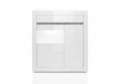 Carat von Kollektion Letz - Vitrine 7W i2 CA 22 weiß Hochglanz