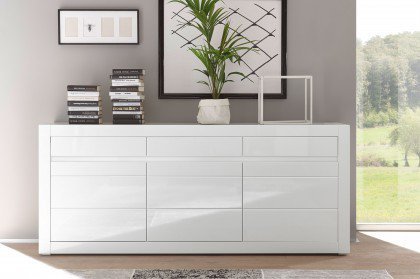 Carat von Kollektion Letz - Sideboard 7Wi2CA51 in Weiß Hochglanz