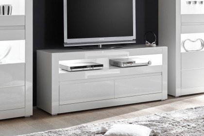 Carat von Kollektion Letz - Lowboard 7W i2 CA 30 in Weiß Hochglanz