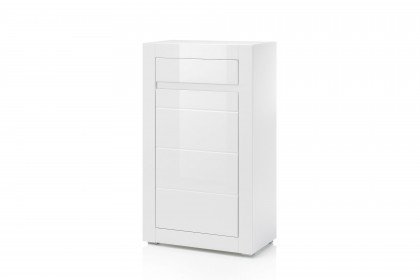 Carat von Kollektion Letz - Highboard 7W i2 CA 40 weiß Hochglanz