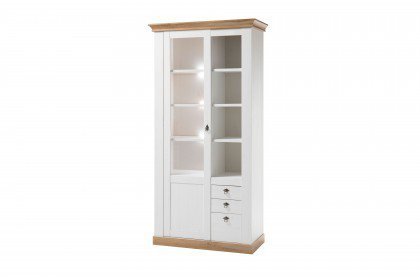 Landhaus von Kollektion Letz - Vitrine 8P PC LH 24 in weißer Pinie