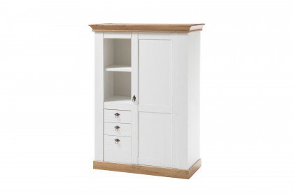Landhaus von Kollektion Letz - Highboard 8PPCLH41 in weißer Pinie