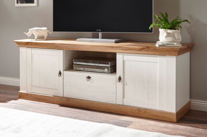Landhaus von Kollektion Letz - Lowboard 8P PC LH 33 in Pinie weiß