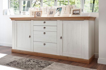 Landhaus von Kollektion Letz - Sideboard 8P PC LH 51 in Pinie weiß