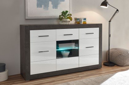 Etero von Kollektion Letz - Sideboard 88 i8 EO 51 weiß Hochglanz