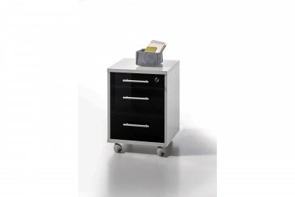 Office Lux aus der Kollektion Letz - Rollcontainer in Lichtgrau-Gaphit