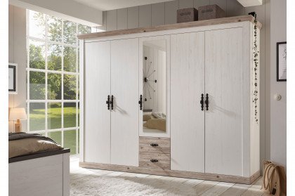 Florenz von Kollektion Letz - Schrank mit Spiegel & Schubkästen
