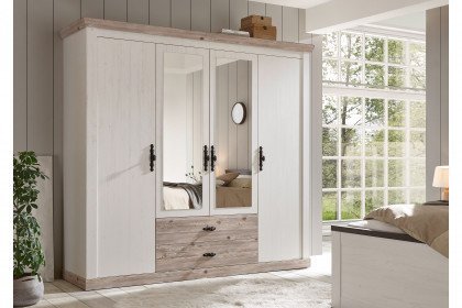 Florenz von Kollektion Letz - Kombi-Kleiderschrank 4-türig