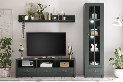 Ascot von Kollektion Letz - Wohnwand 9N NX A1 in Grün
