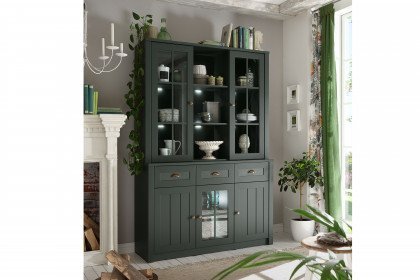 Ascot von Kollektion Letz - Sideboard mit Büffet-Aufsatz in Grün