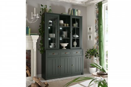 Ascot von Kollektion Letz - Sideboard mit Büffet-Aufsatz grün