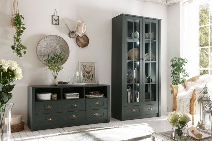 Ascot von Kollektion Letz - Wohnwand 2-teilig in Grün