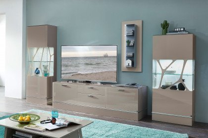 CUBE-living von LEONARDO living - Lowboard in Palazzo-Beige