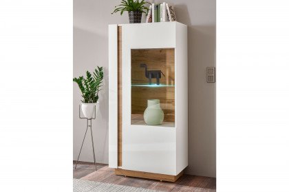 Clair von Kollektion Letz - Vitrine 9WiVAR22 in Weiß