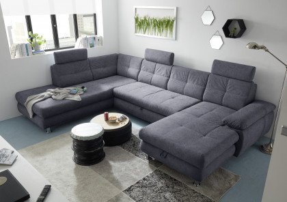 Alba von ED-Lifestyle - Couchgarnitur links anthrazit
