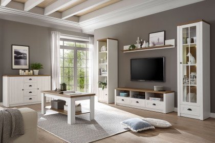 Provence von Kollektion Letz - Wohnwand 9PPEP1 in Weiß