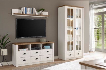 Provence von Kollektion Letz - Wohnwand 9PPEP5 in Weiß