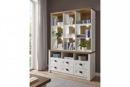 Provence von Kollektion Letz - Lowboard mit Regalaufsatz 9PPEB7
