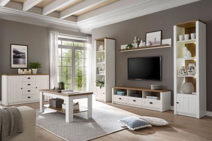 Provence von Kollektion Letz - Wohnwand 9PPEP4 in Weiß