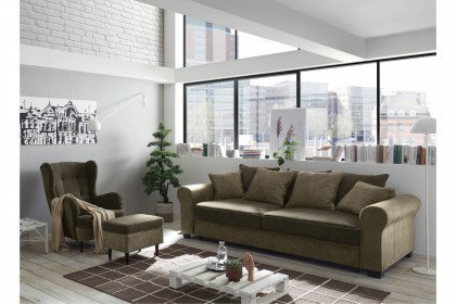 Aurelia-LE20 von ED-Lifestyle - Sofa olive