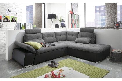 Jakarta von ED-Lifestyle - Eckcouch rechts anthrazit-schwarz